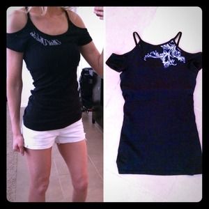 Metal Mulisha off the shoulder top. Size M