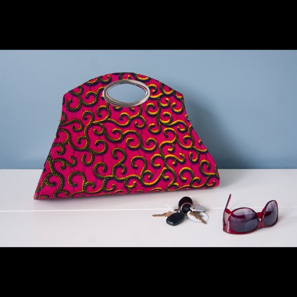 Vibrant pink handbag