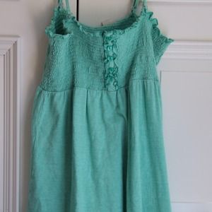 Blue Button Front Dress