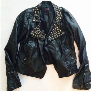 Forever 21 studded leather jacket