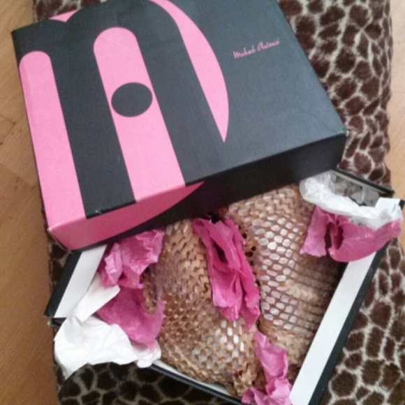 Nwot open toe pink/wood pumps - Picture 4 of 4