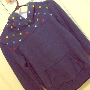 VS Pink heart hoodie