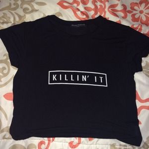 Brandy Melville Killin It Crop Top