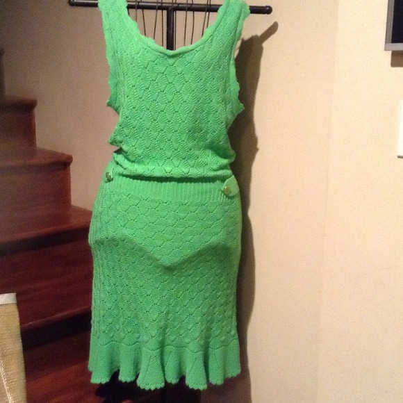 Bright Green LILY PULITZER Sweater Dress Large