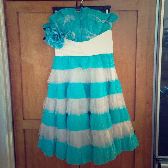 Betsey Johnson Tiered Evening Dress