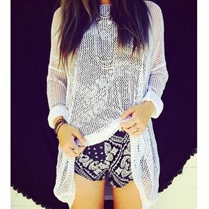 Long Sleeve Mesh Shirt