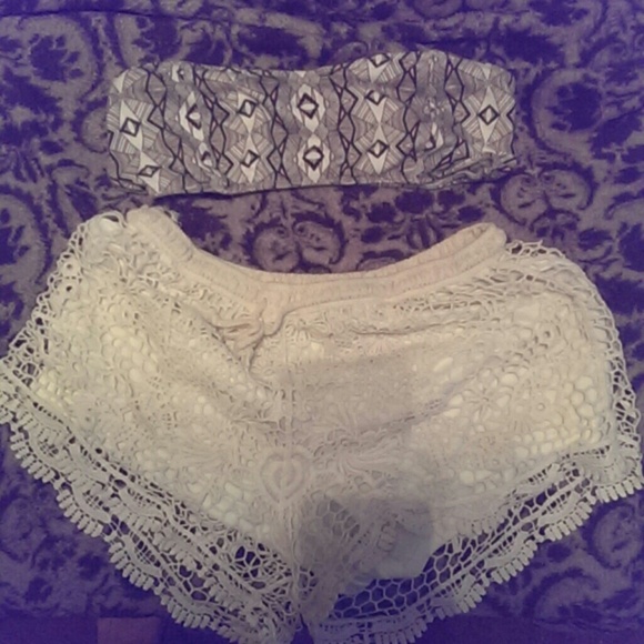 Shorts and aztex bra from pacsun!