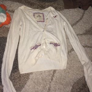 White cardigan with some detailing