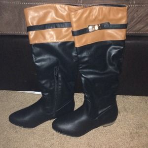 Brand New Two-Toned Riding Boots Size 8
