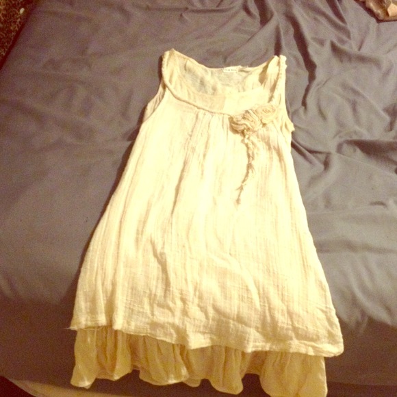 Cream colored dress