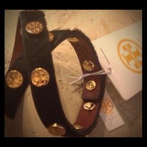 Tory Burch leather wrap bracelet