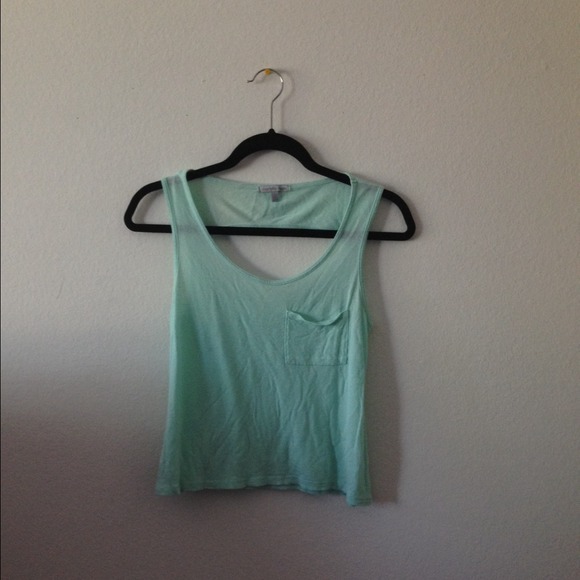 Mint green tank