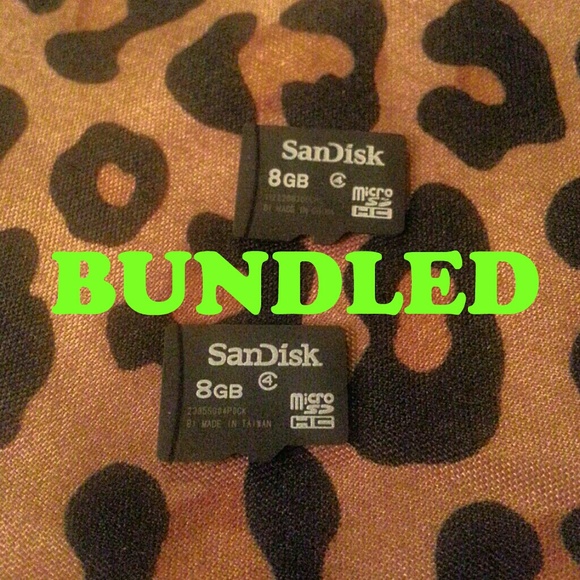 *Bundled* x2 Sandisk 8GB Micro SD Memory Card - Picture 1 of 1