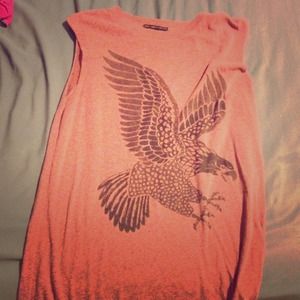 Truly madly deeply muscle tank with eagle
