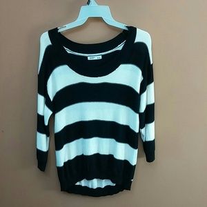 Black and white striped sweater