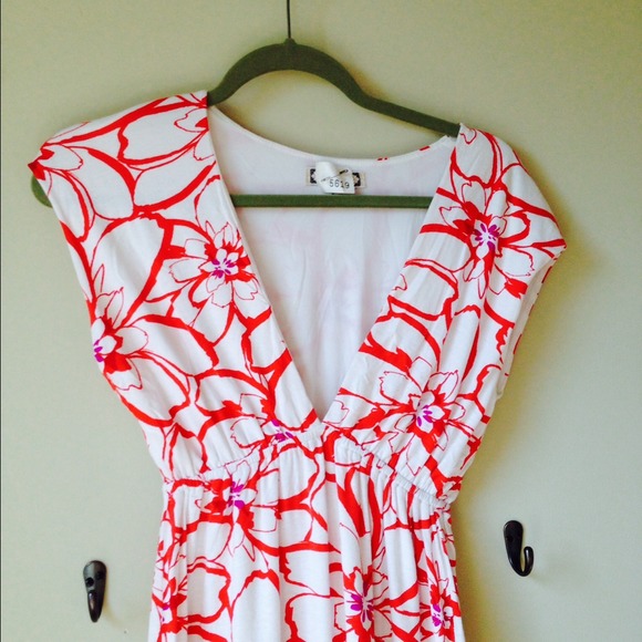 Luna low neck cotton dress