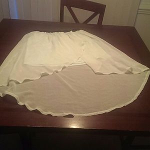 Mint green High-Low skirt