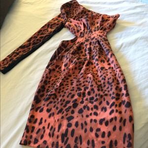 Cut out one sleeve Celebboutique dress