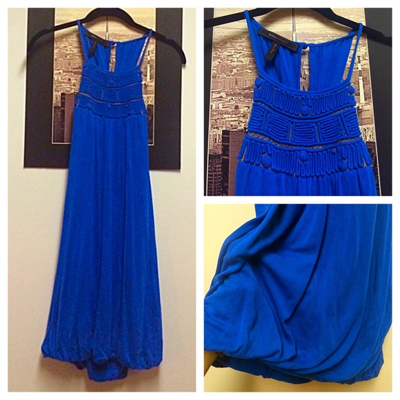 BCBGMaxAzria Dresses & Skirts - BCBG Royal Blue L Razorback Dress