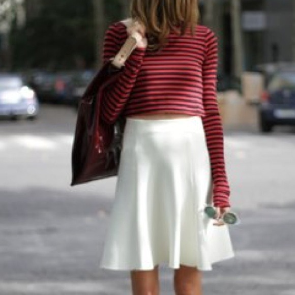 long sleeves stripes cropped top - Picture 2 of 4