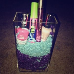 Clear acrylic make-up organizers  i have 6