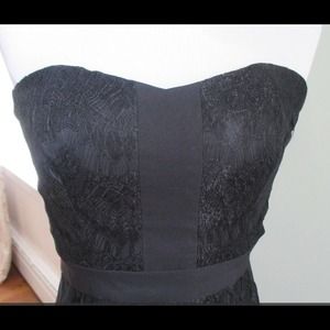 Madewell black lace dress