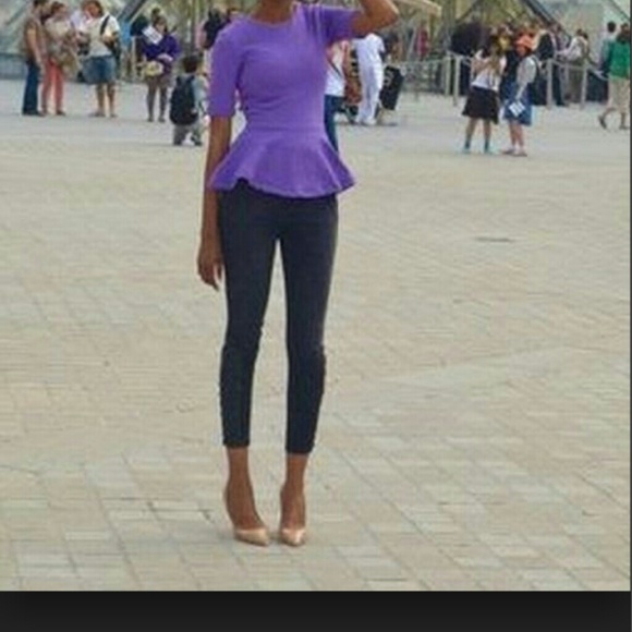 SALE!! Purple peplum top