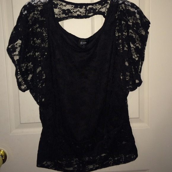 Black lace top