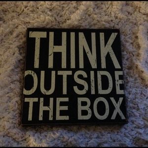Think Outside the Box decoration
