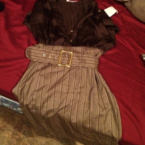 Dress brown reduced