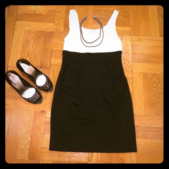 Black and white dress