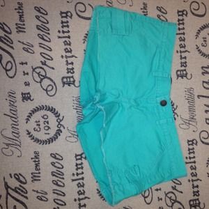 Turquoise shorts