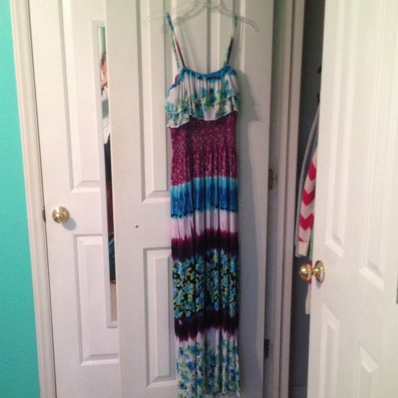 Crazy pattern maxi dress