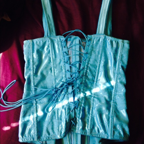 Turquoise corset - Picture 2 of 2