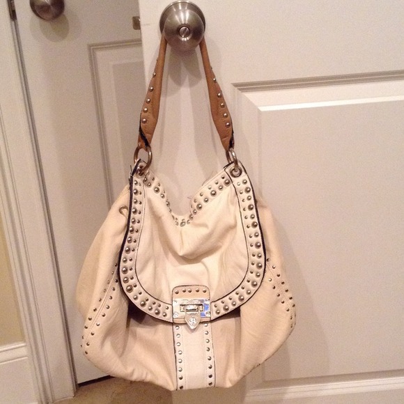 Miss me white leather purse.