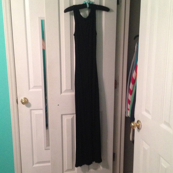 Black maxi dress