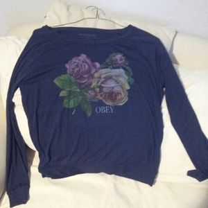 OBEY Raglan Pull Over Shirt