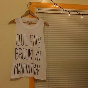 Brand new queens brooklyn Manhattan muscle tee
