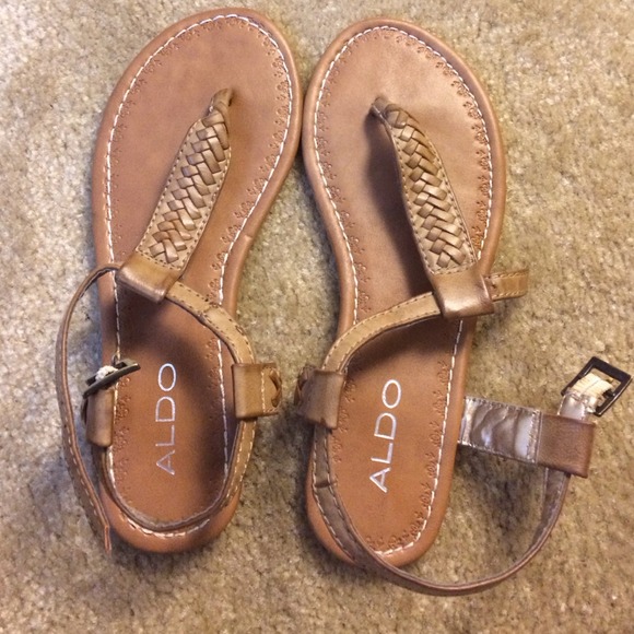 ALDO nude flat sandals