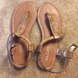 ALDO nude flat sandals