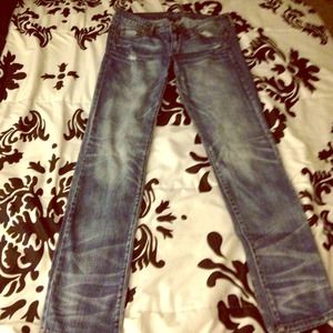 American Eagle stretch ripped skinny denim size 12