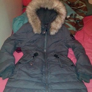 Buffalo grey knee coat