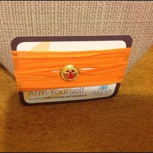 Arm Yourself - Orange Lotus Bracelet