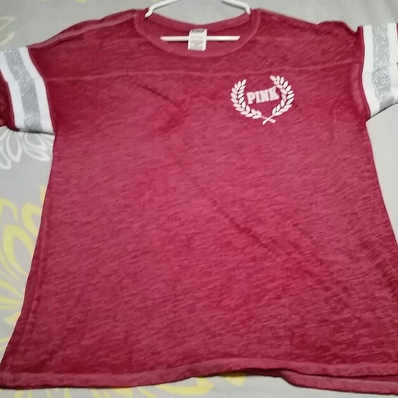 BUNDLED VS Pink burnout athletic T - Picture 2 of 3