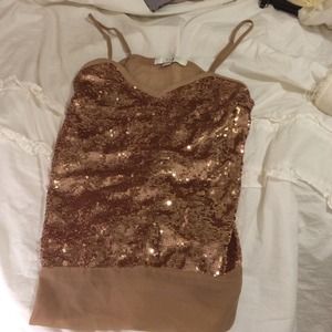 Sequin tank top