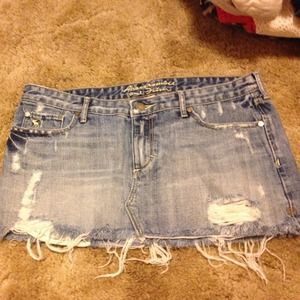 Abercrombie & fitch jean skirt