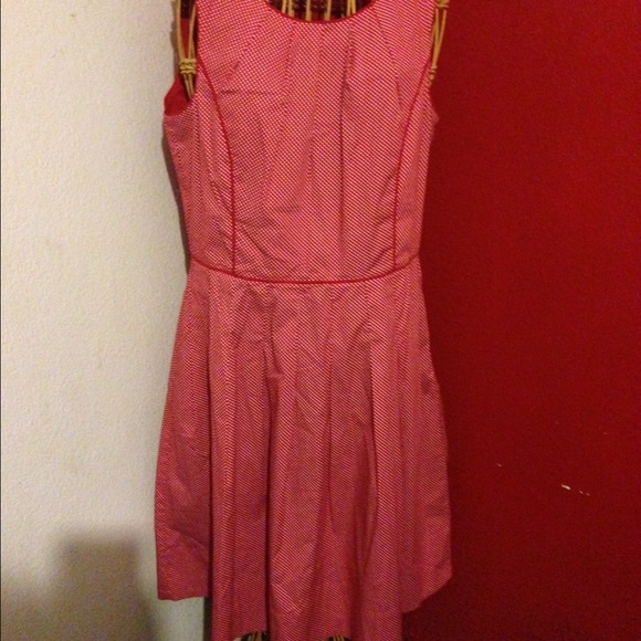 Red & White polka dot Talbots Dress - Picture 2 of 4