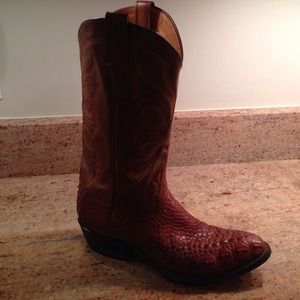 Handmade American Alligator Cowboy Boots