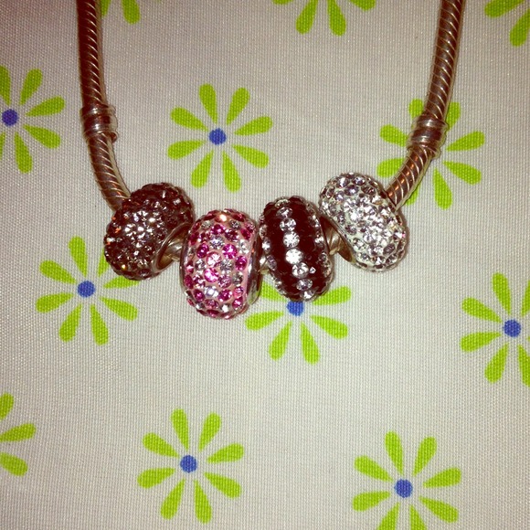 Pandora bracelet sparkly charms!!💎💍