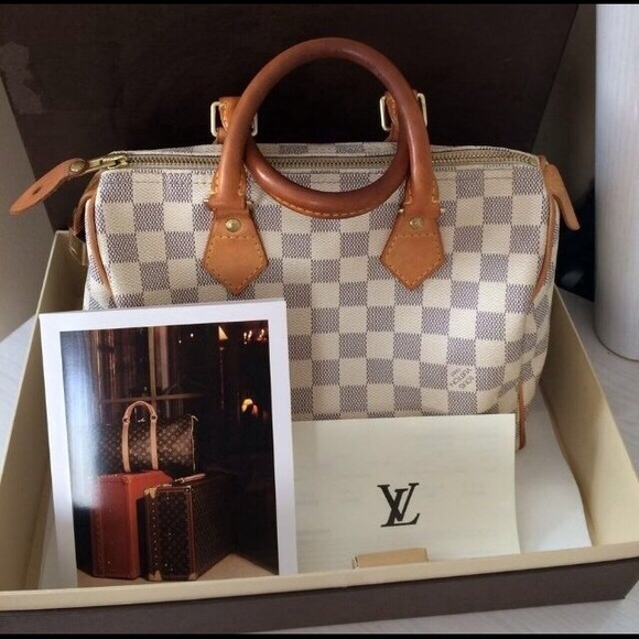 Authentic Louis Vuitton Speedy 25 Damier Handbag